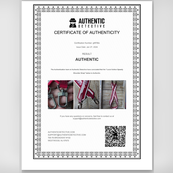 ***SOLD*** Louis Vuitton Raspberry/Pink Jacquard Shoulder Strap - Picture 10 of 10